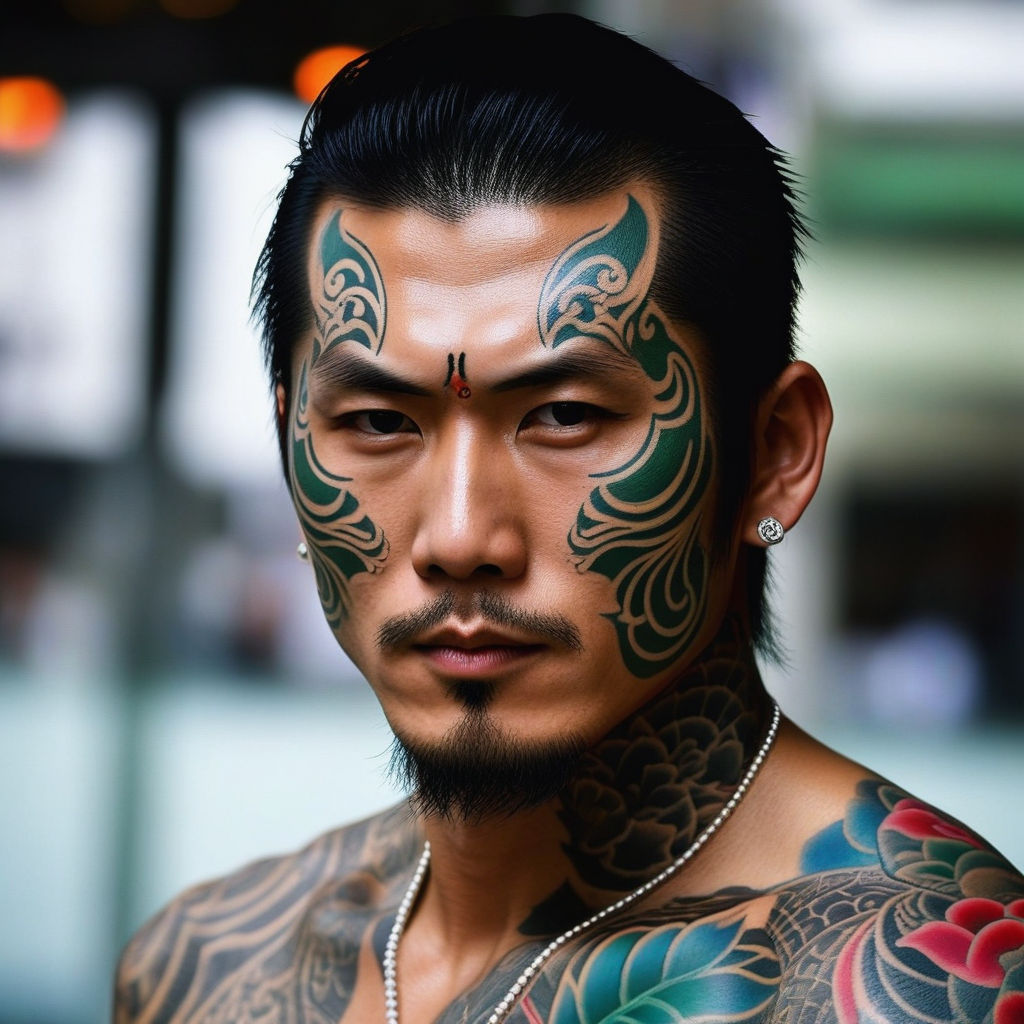 adorned with intricate Yakuza ink - Playground