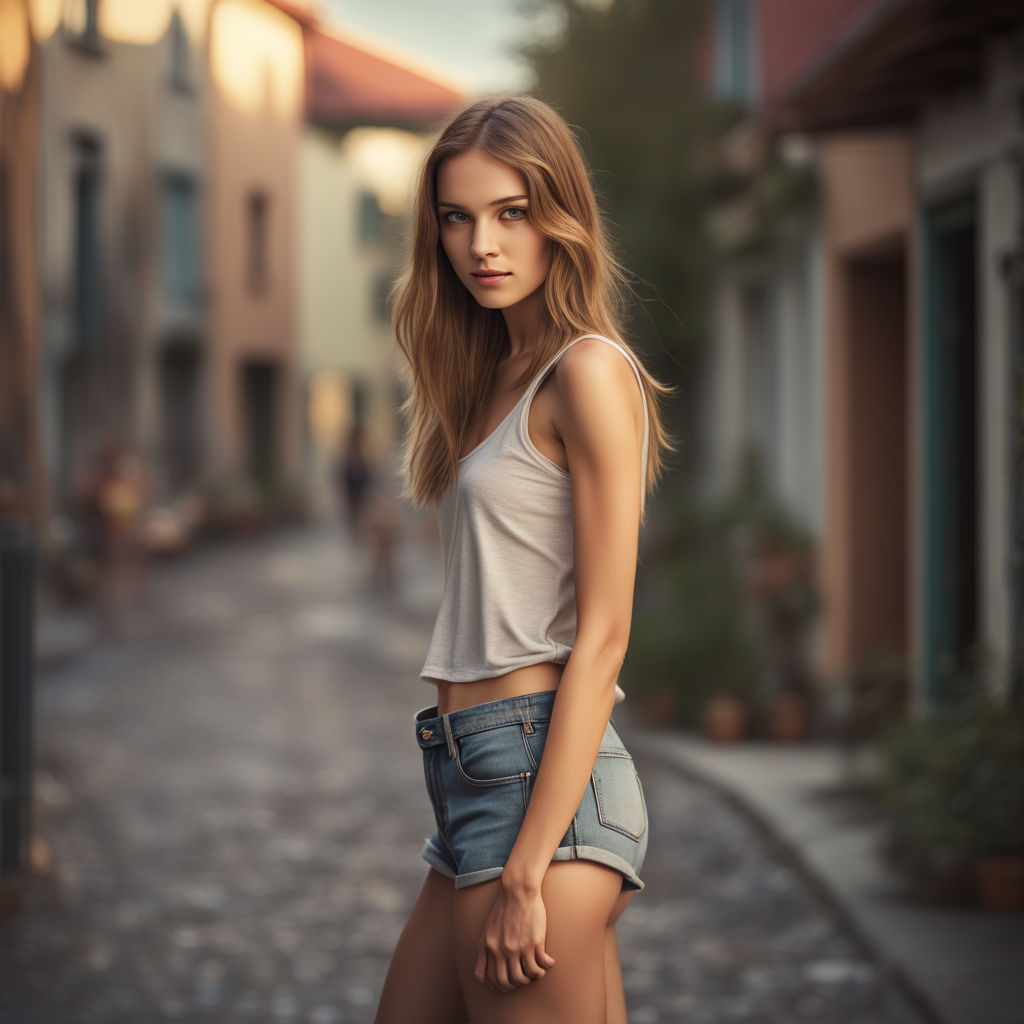 skinny 18 years old greek female model - Playground