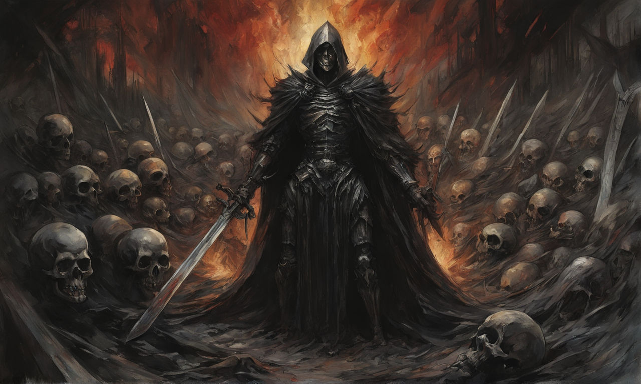 The Harbringer of death the Grim Reaper incarnate - AI Generated