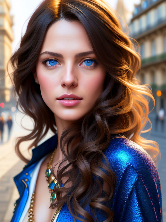 ai art,oil painting,character design,cute,blue eyes,black hair