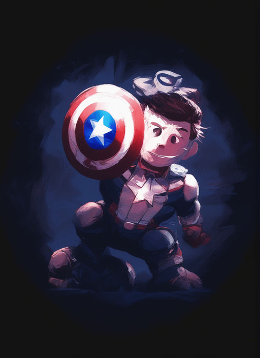 chibi captain america girl