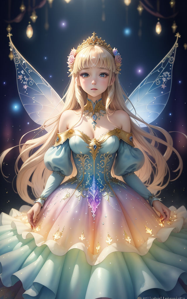 Premium AI Image | Delicate Forest Fairy Girl Fantasy Anime