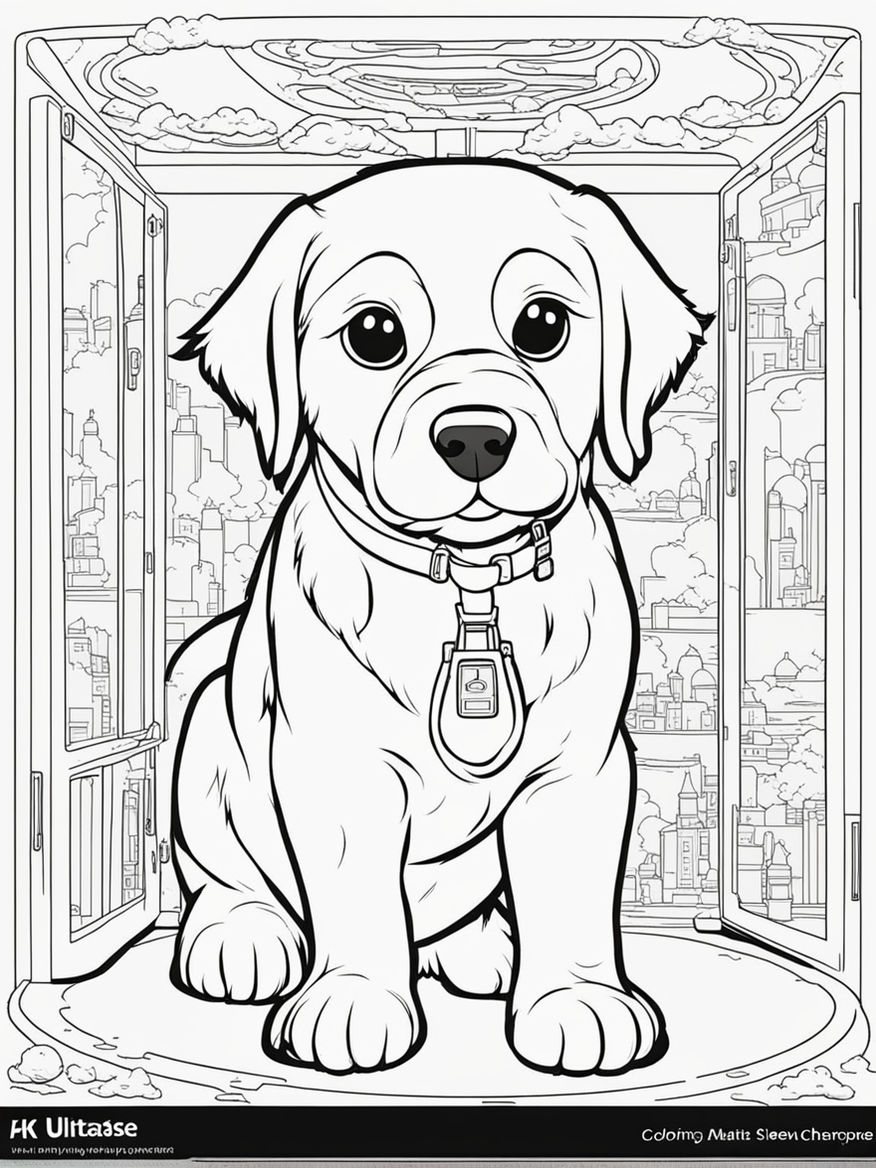 Cartoon Cute Boy Puppy in Diaper, Drawing for Kids.Vector Illustration  Stock Vector - Illustration of black, white: 82332314