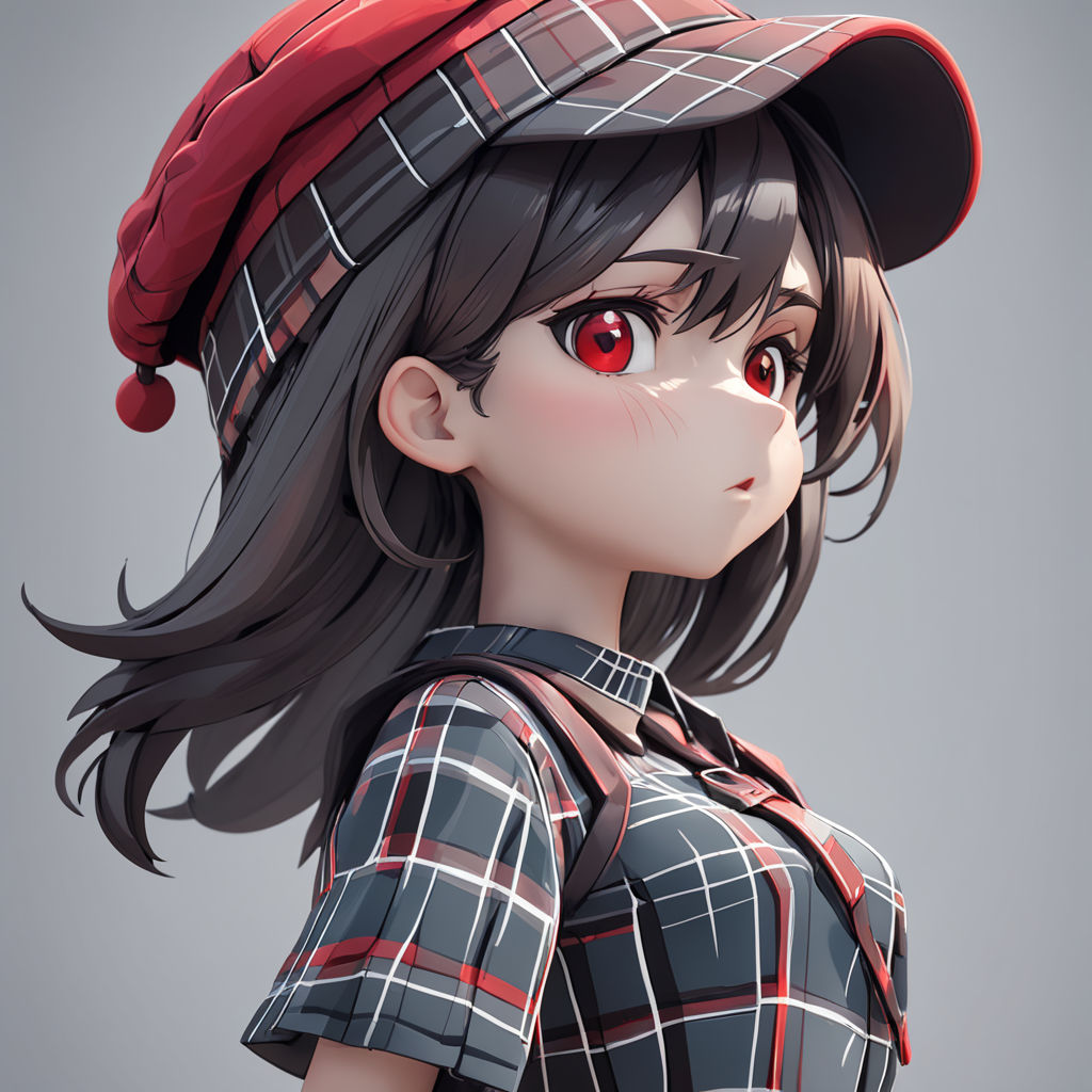 3d rendering of an anthem anime girl