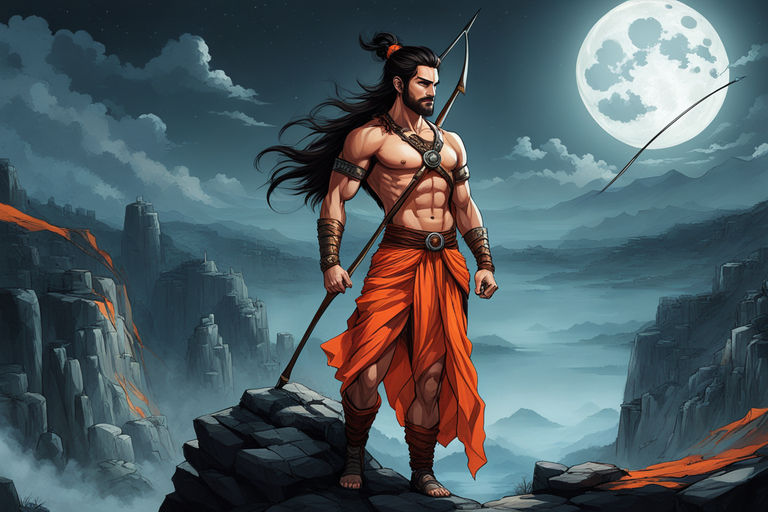 Lexica - image of angry hindu god hanuman