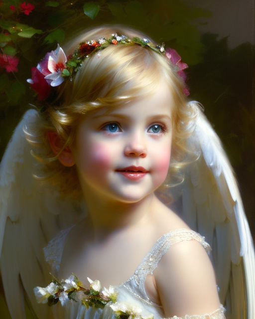 cute baby angels paintings