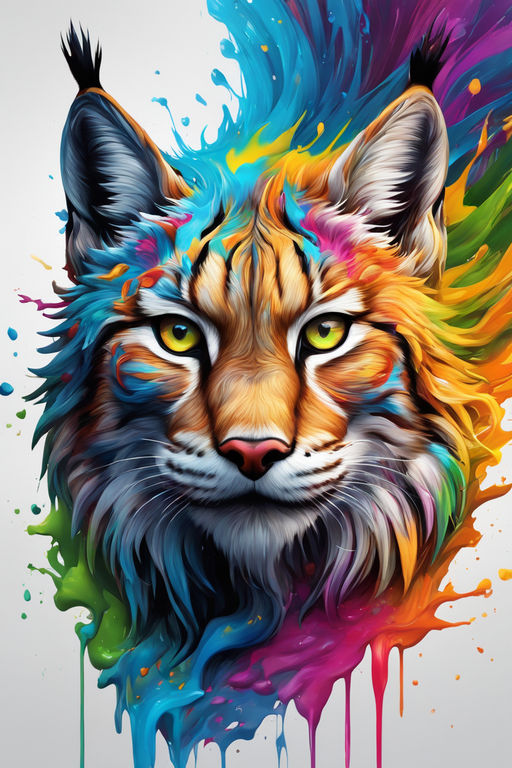 cool colored tiger drawings