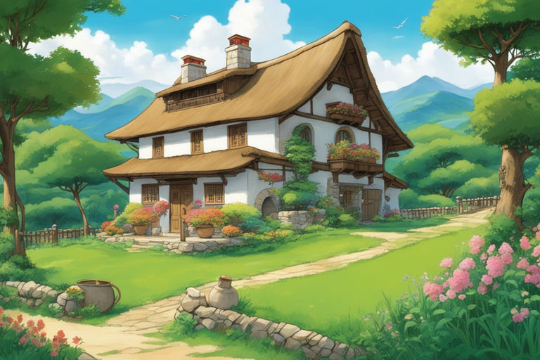 anime village houses