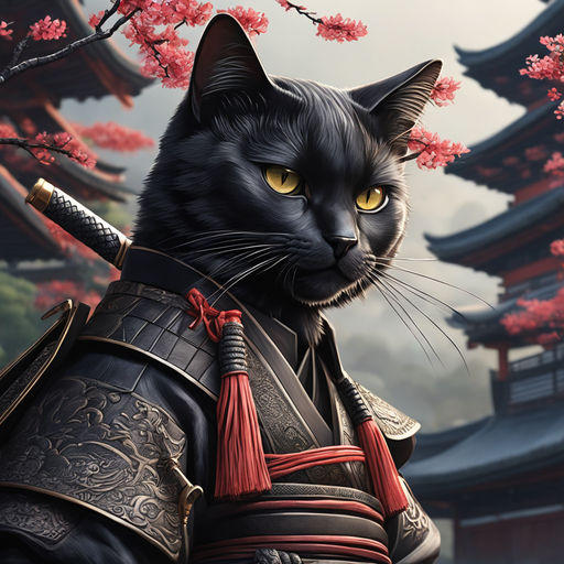 black ninja cat