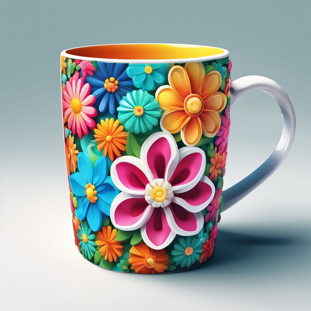 Rainbow Art Deco Coffee Mug