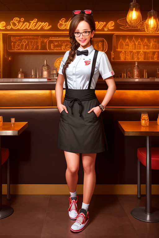 waitress uniform - Playground