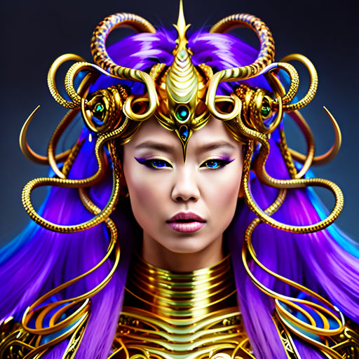 Medusa Gold Body Paint Photoshoot - COCO HAUS Productions