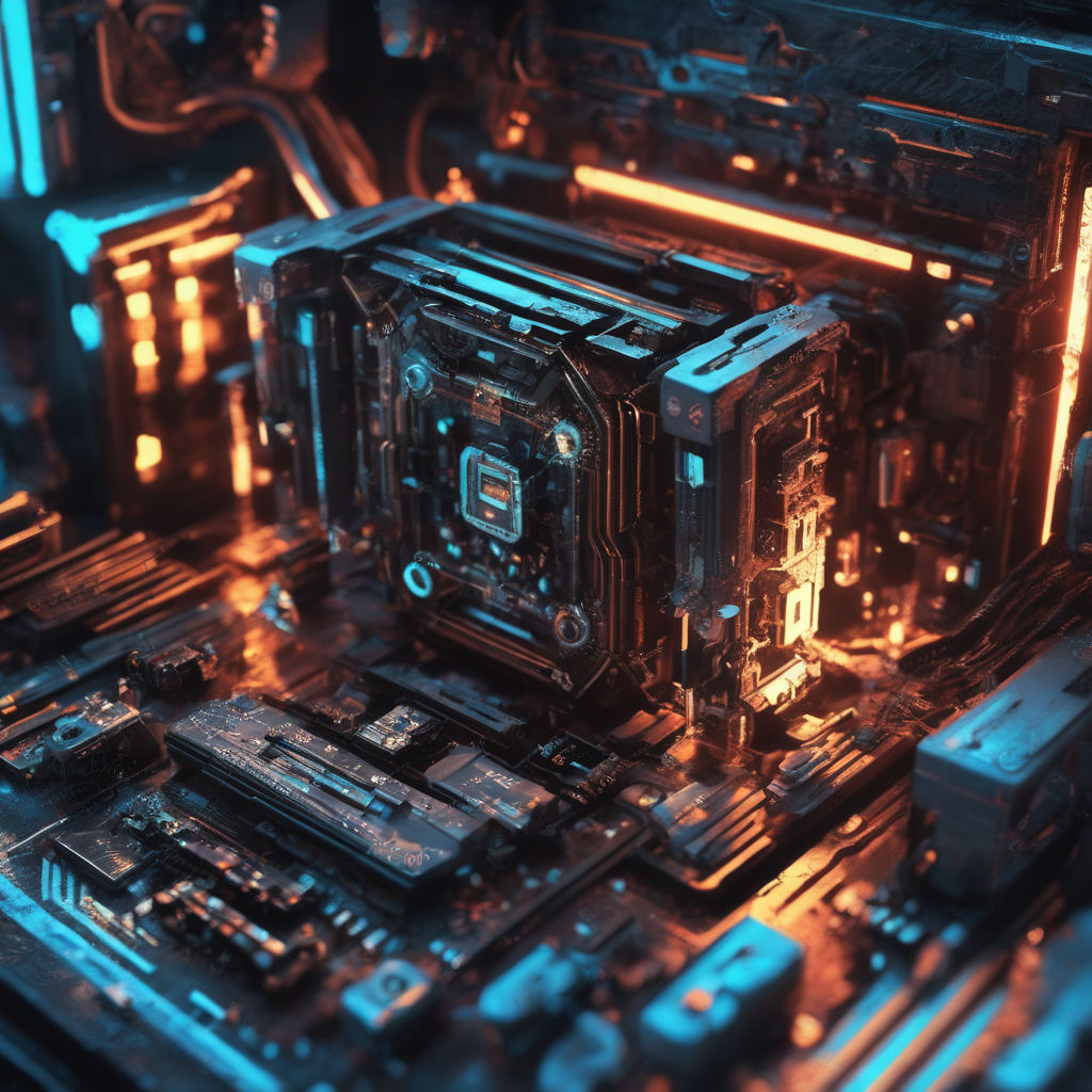 motherboards, robot, abstract, digital art, 4K, PC gaming, computer parts,  glass