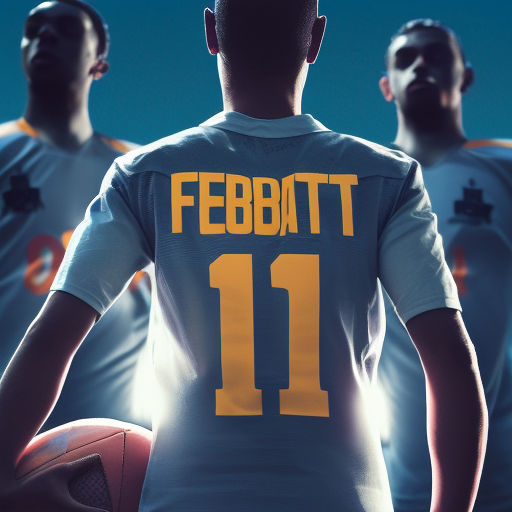 ArtStation - Soccer Red & Blue Football Jersey Player 11