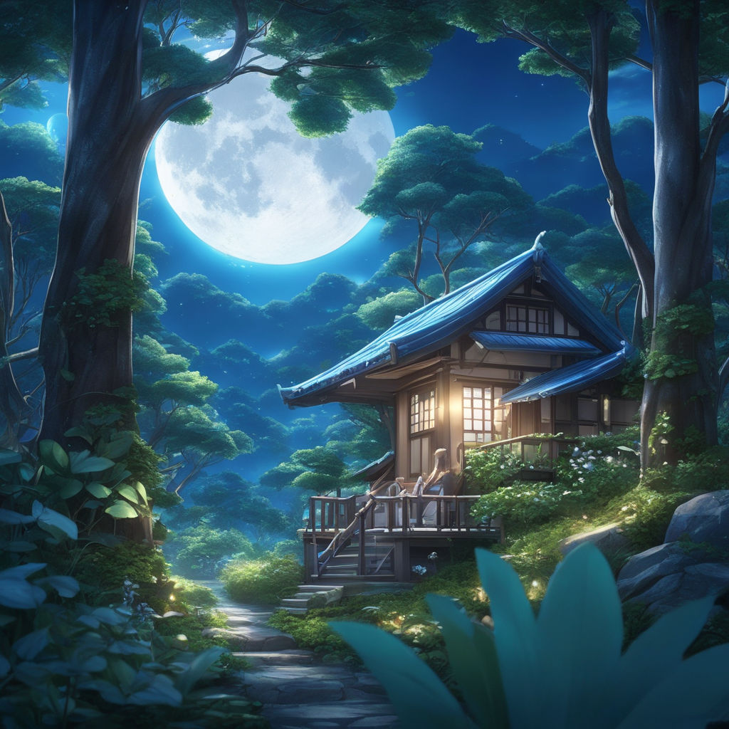 Anime Original Night Light Wallpaper | Anime backgrounds wallpapers, Anime  background, Anime scenery