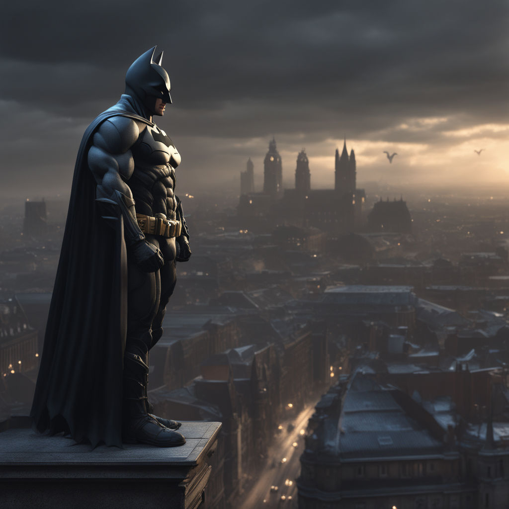 Batman Arkham Knight Moonlight UHD 8K Wallpaper 