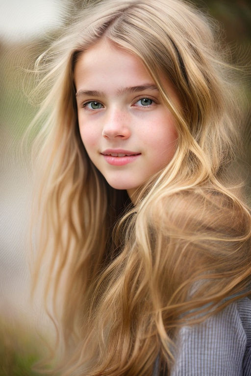 Portrait Young Blonde Girl Scandinavian Looks Stock Photo 296006087