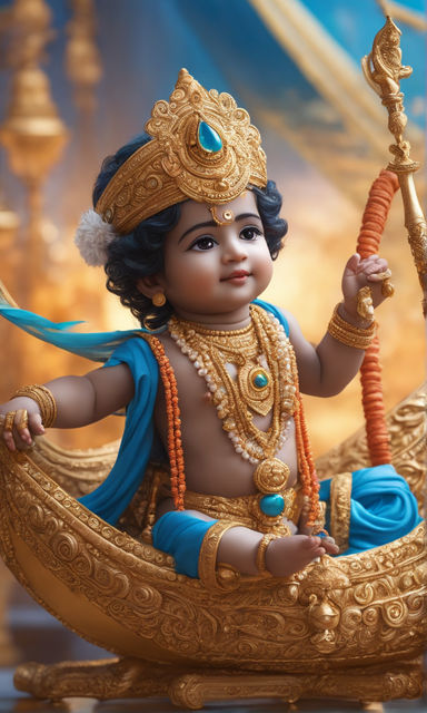 Cute Baby Krishna Images & Iskcon Little Baby Krishna Images