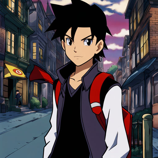 Red trainer pokemon anime screenshot