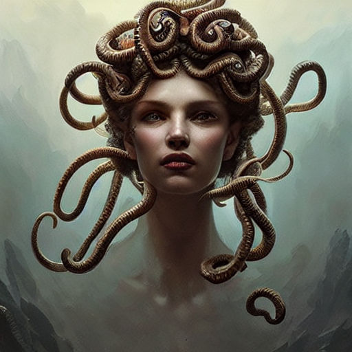 Greeklore on Instagram: Medusa, the snake-haired gorgon 🐍 Follow  @greeklore⚔️(me) #greek #greekmythology #zeus #hades #poseidon #mythology  #rickriordan #percy…