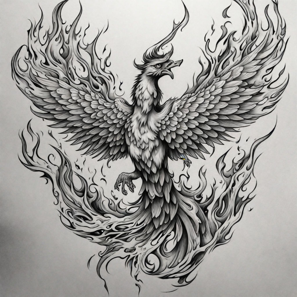 How to Draw & Sketch Bird Phoenix | Phoenix Drawing & Sketching | Pen Sketch  | How To Draw Bird - YouTube