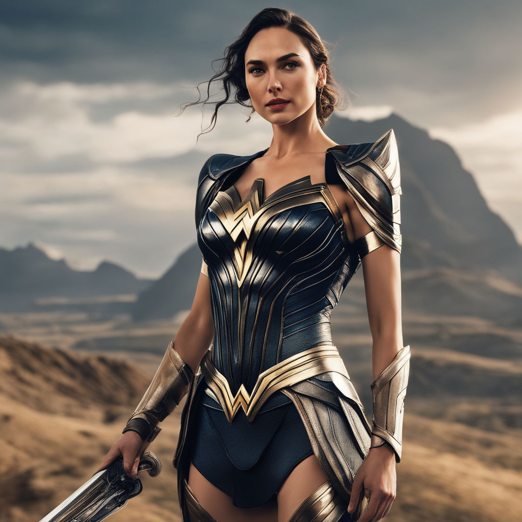 Prompt: beautiful young woman Gal Gadot, dressed in a sexy but tasteful outfit. She is confident and alluring, and she knows how to use her looks to her advantage. She is surrounded by beautiful scenery, and she is enjoying the moment, tasteful, no smile, Photorealistic, Ultra photoreal, Ultra detailed, Intricate details, Hyperrealistic, Sharp focus, Realistic CGI, Unreal engine, Cinematic, Nikon, ISO12800, 8k --ar 9:16, unreal engine, greg rutkowski, loish, rhads, beeple, makoto shinkai and lois van baarle, ilya kuvshinov, rossdraws, tom bagshaw, alphonse mucha, global illumination, detailed and intricate environment