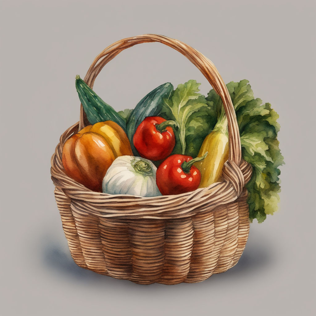 Easy fruit basket drawing - YouTube