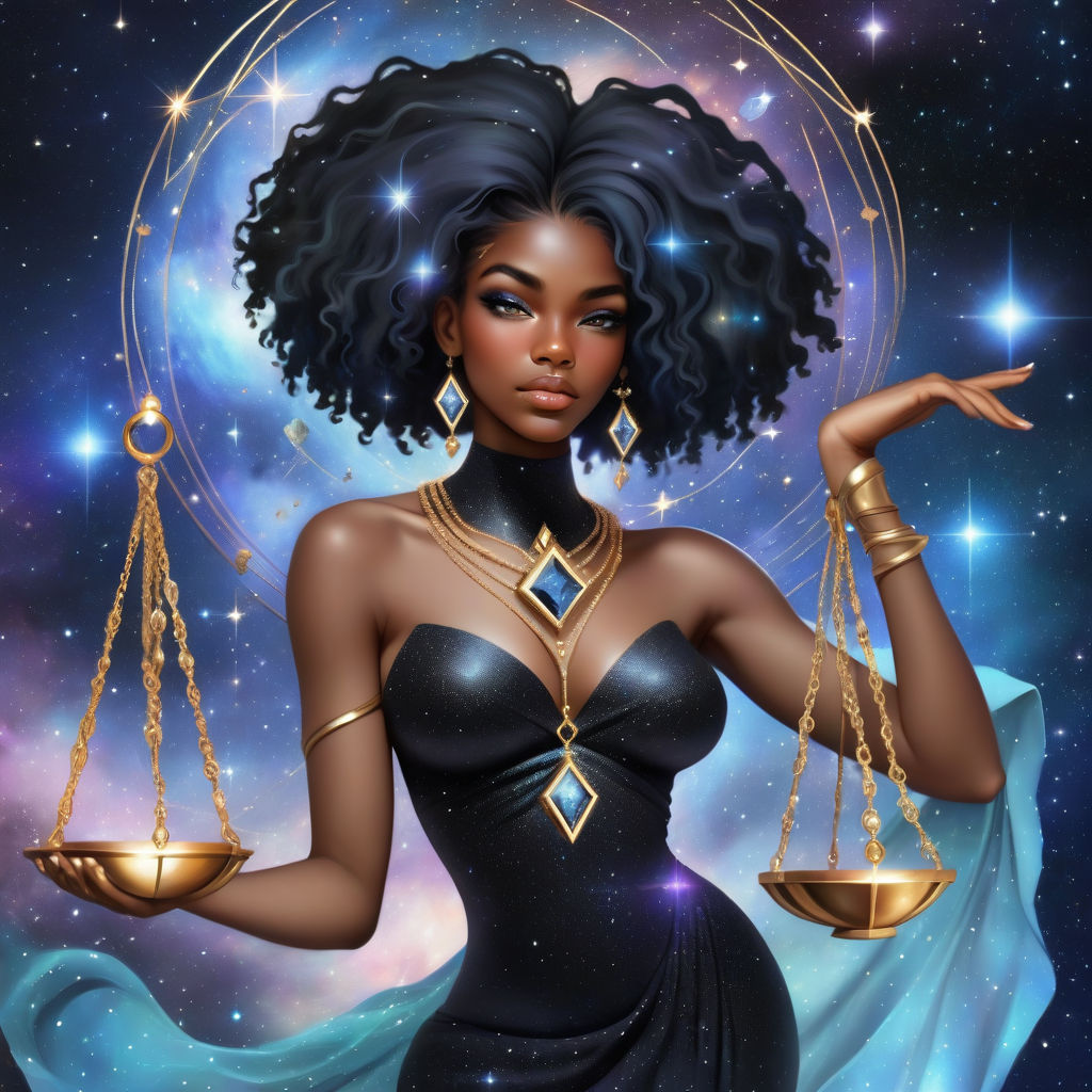 Libra Scales Zodiac Sign Digital Art by Anna W - Pixels