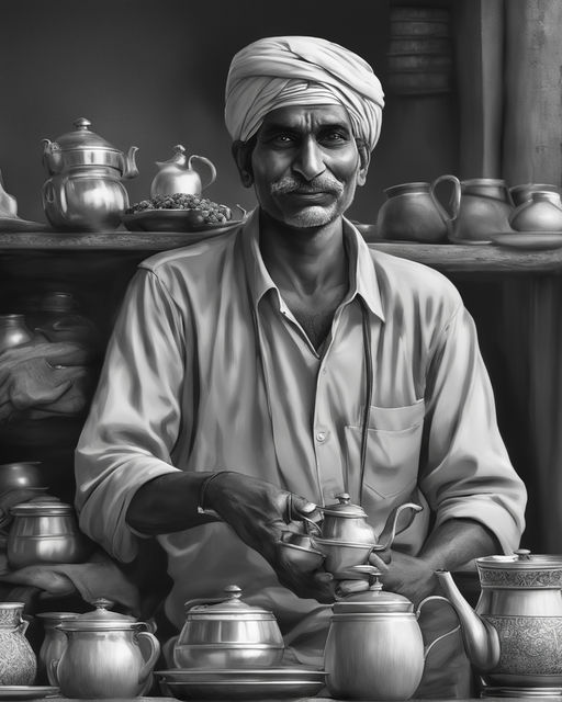 ArtStation - Indian Chai Tapri Teapot - Indian Chai Kettle