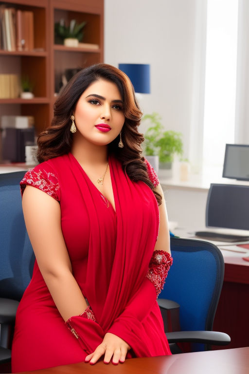 Sultry plus size well endowed full figured size 44 Bengali woman