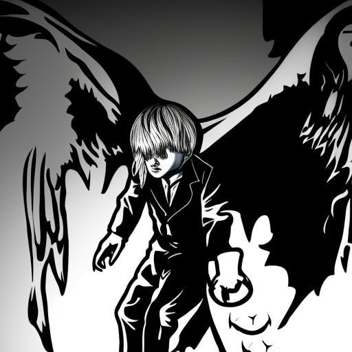 anime vampire boy with wings drawings