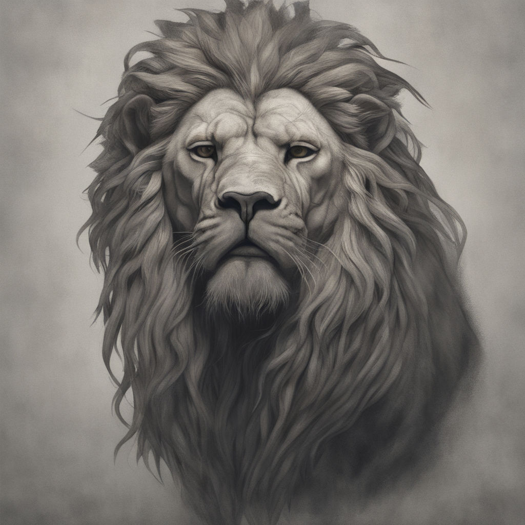 Roaring Lion Drawing Realistic  Drawing Skill