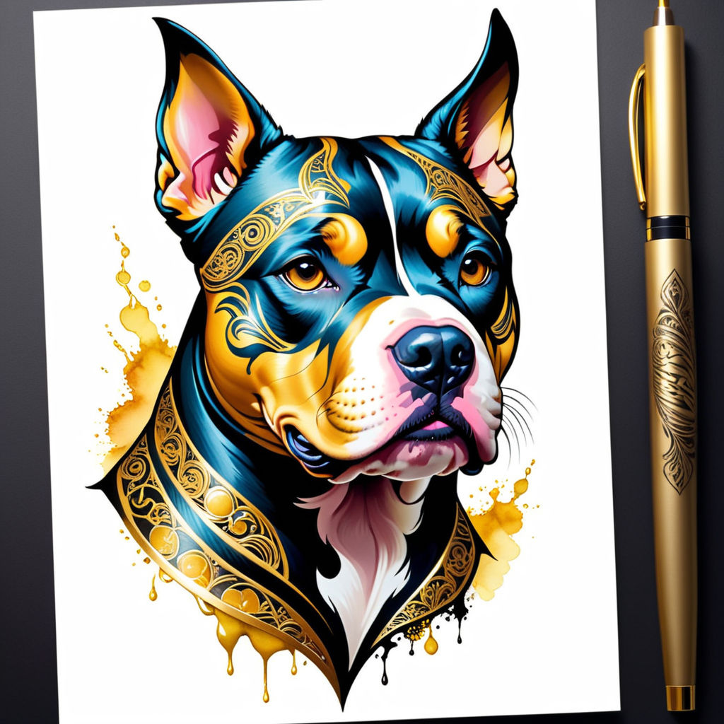 Dog Tattoo Vector Art – IMAGELLA