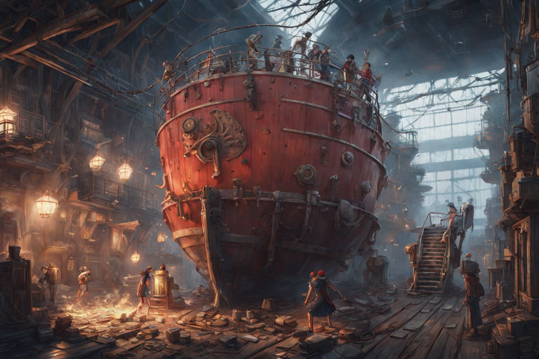 ArtStation - One Piece Going Merry Pirate Ship