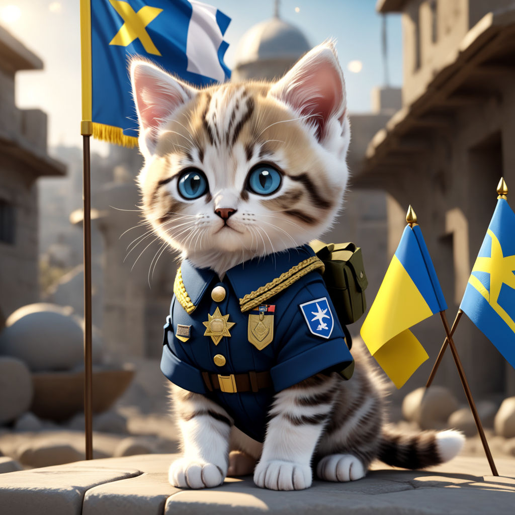 Cute kitten police cartoon illustration on a white background. Colorful  kittens wearing police suits set design. Cute kitten soldier and police  design. Colorful police kitten cartoon. AI Generated. 24579626 Stock Photo  at