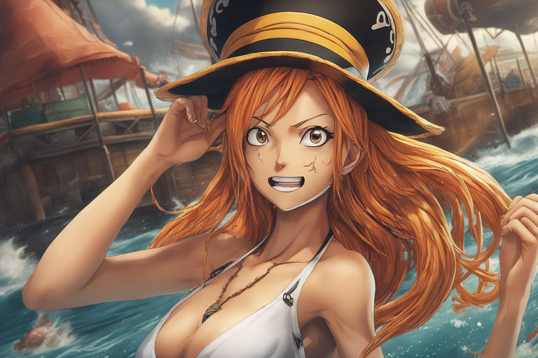 One Piece - Nami Original Digital Art Photographic Print for Sale