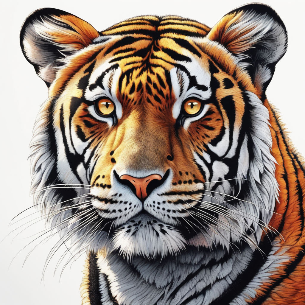 Download Tiger Drawing Animal Royalty-Free Stock Illustration Image -  Pixabay