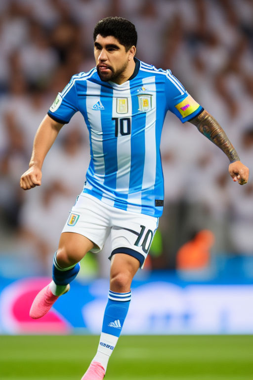 Small boy wears soccer jersey Messi Argentina Team with nr. 10 and plays  football on a TV screen with a Nintendo Switch computer console, Prague,  Cze Stock Photo - Alamy