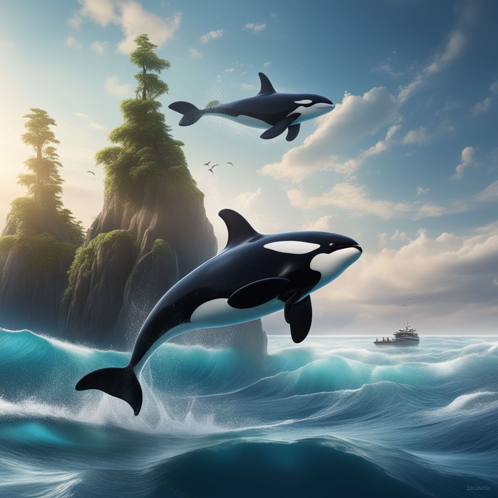 orca whales wallpaper