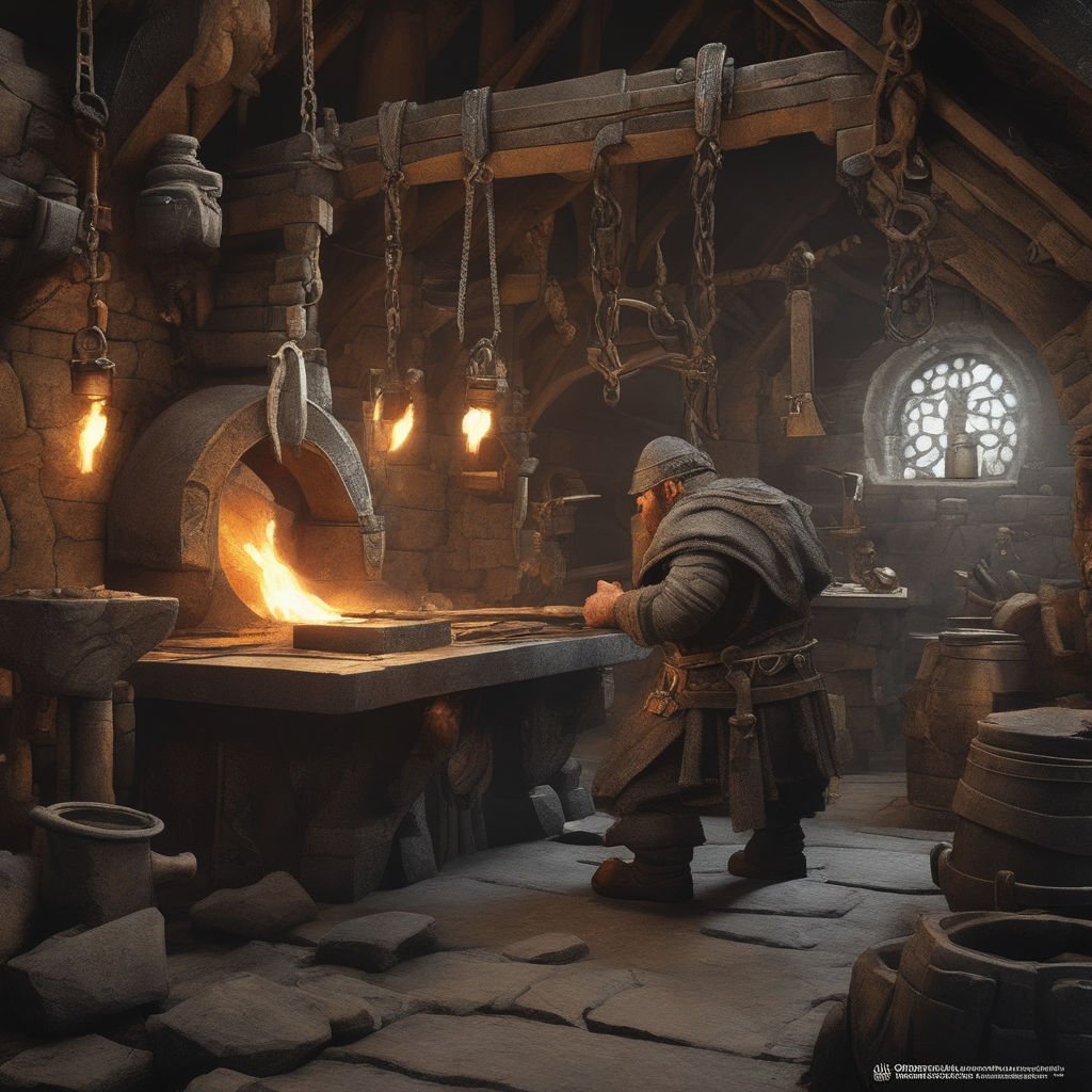 fantasy blacksmith shop