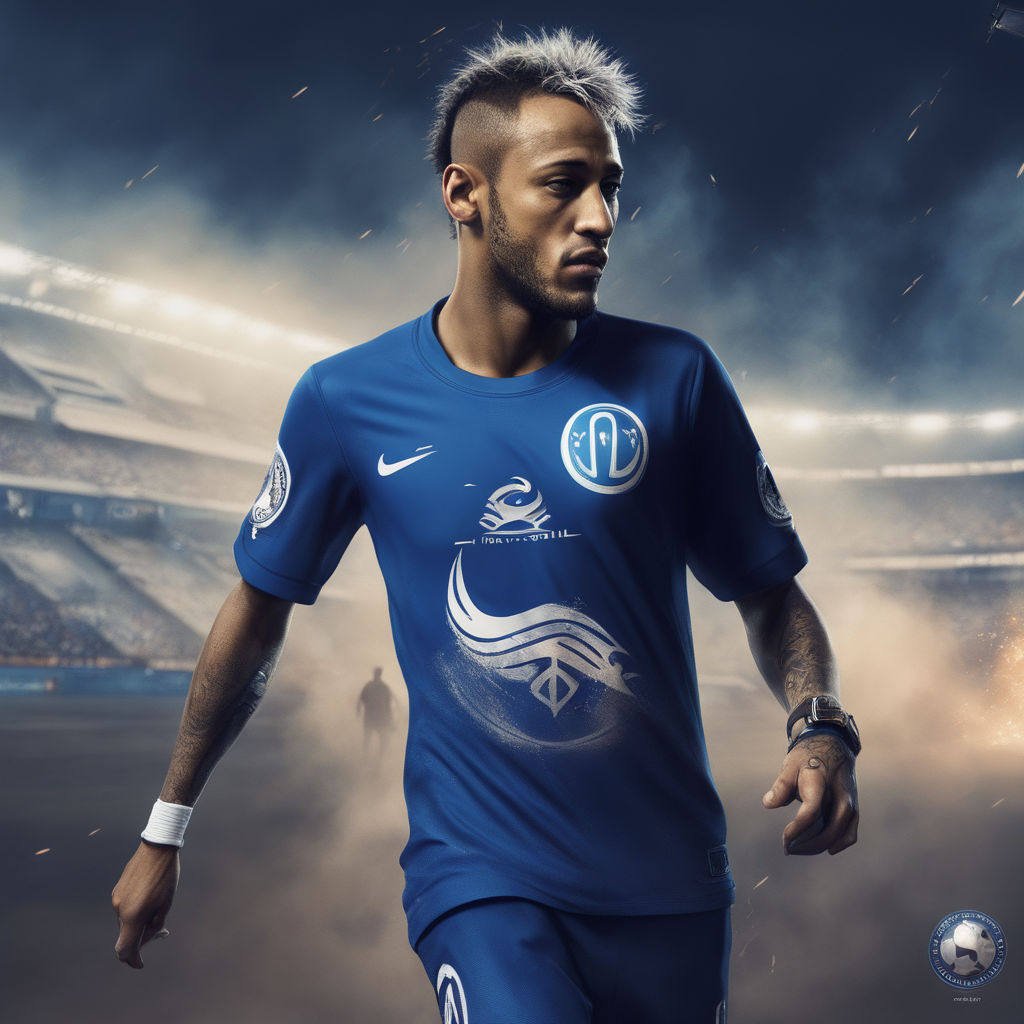 ArtStation - Soccer Dark Blue jersey Player-06