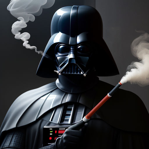 darth vader smoking weed