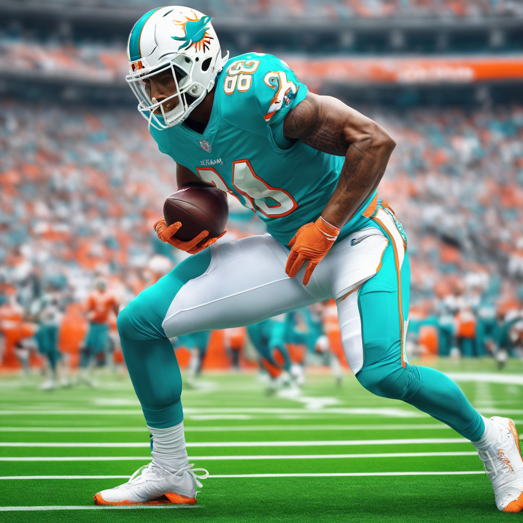 Miami Dolphins Logo In Orange Shades Background 4K HD Miami Dolphins  Wallpapers, HD Wallpapers