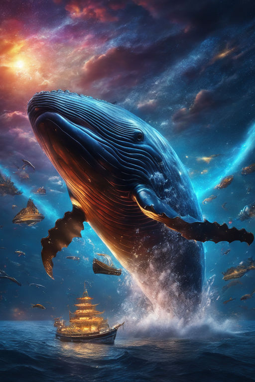 Whales-art-beautiful-killer-ocean-fantasy-earth-abstract-digital-whale-gif-,  HD wallpaper