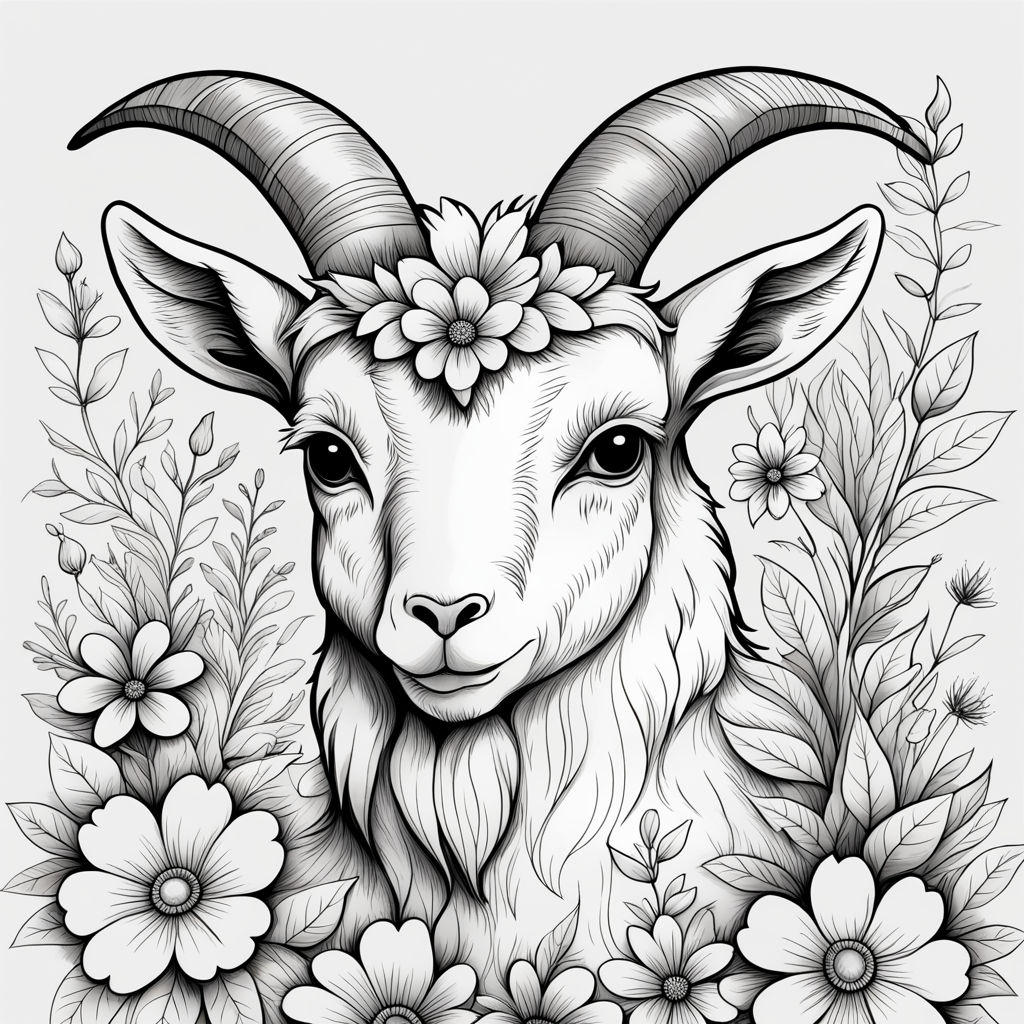 20 Goat Coloring Pages (Free PDF Printables)