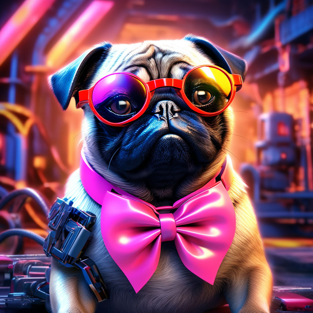 PUG WITH SUNGLASSES - Playground