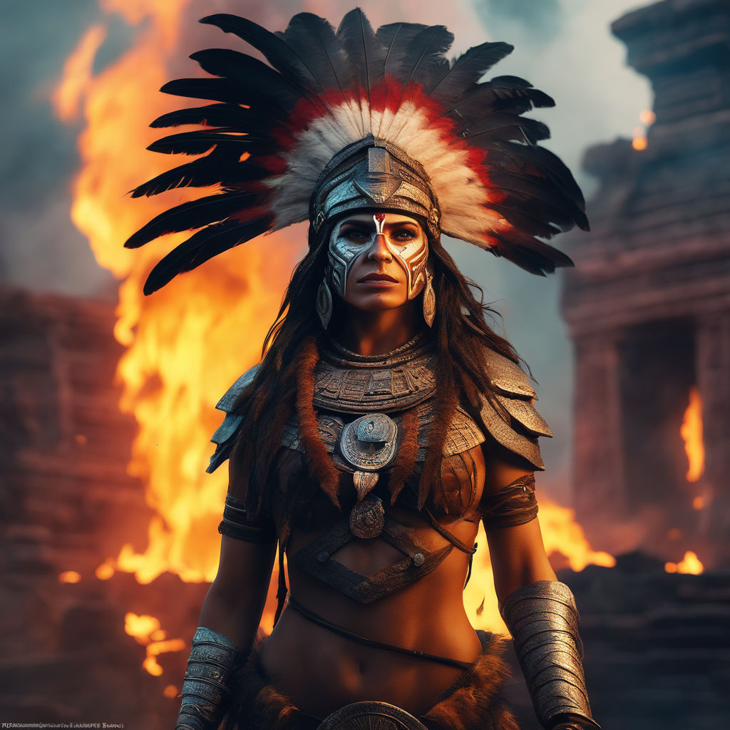 aztec warrior goddess costume