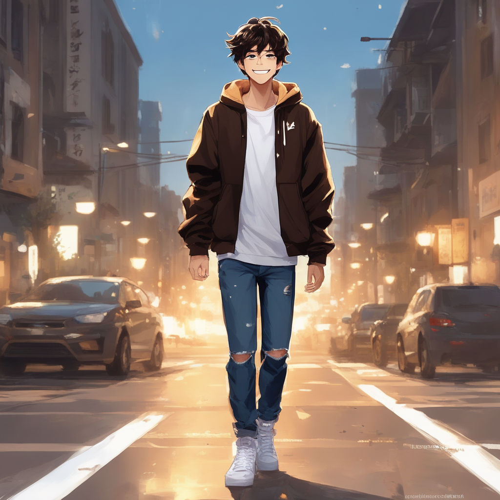 Anime Style Boys Character Full Body Stock Illustration 1759031072   Shutterstock