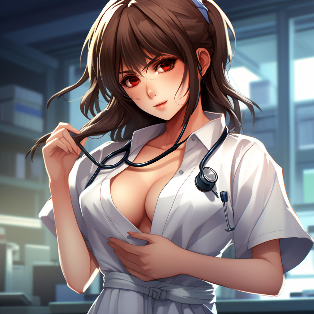 cleavage, big boobs, nurses, anime girls, Azur Lane, portrait