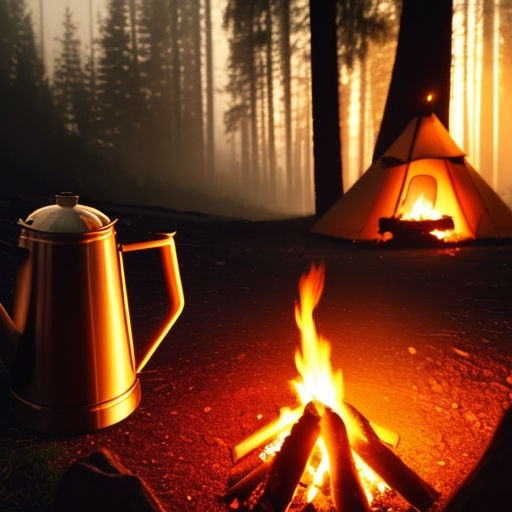 Vintage Campfire Kettle for Misty Morning Adventures